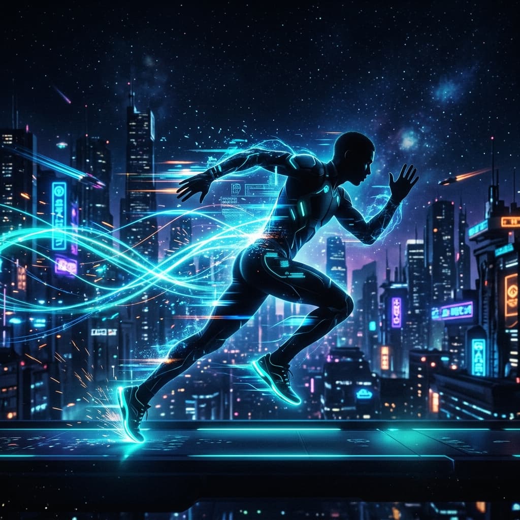 Futuristic Run night runner